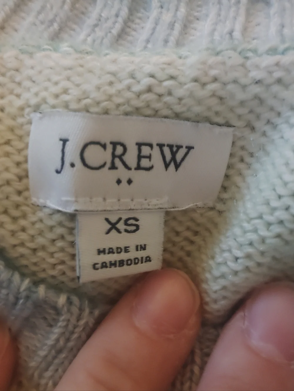 J.CREW Green/Blue Ombre Striped Sweater XS